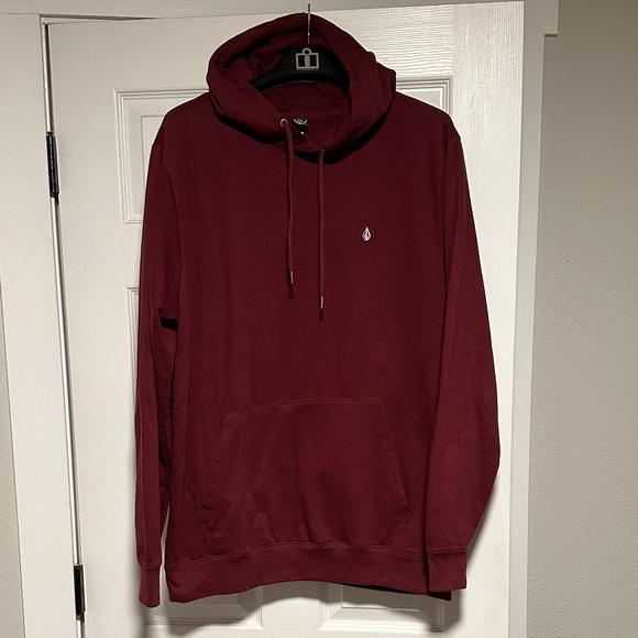 Men's Burgundy Hoodie - Picture 1 of 4